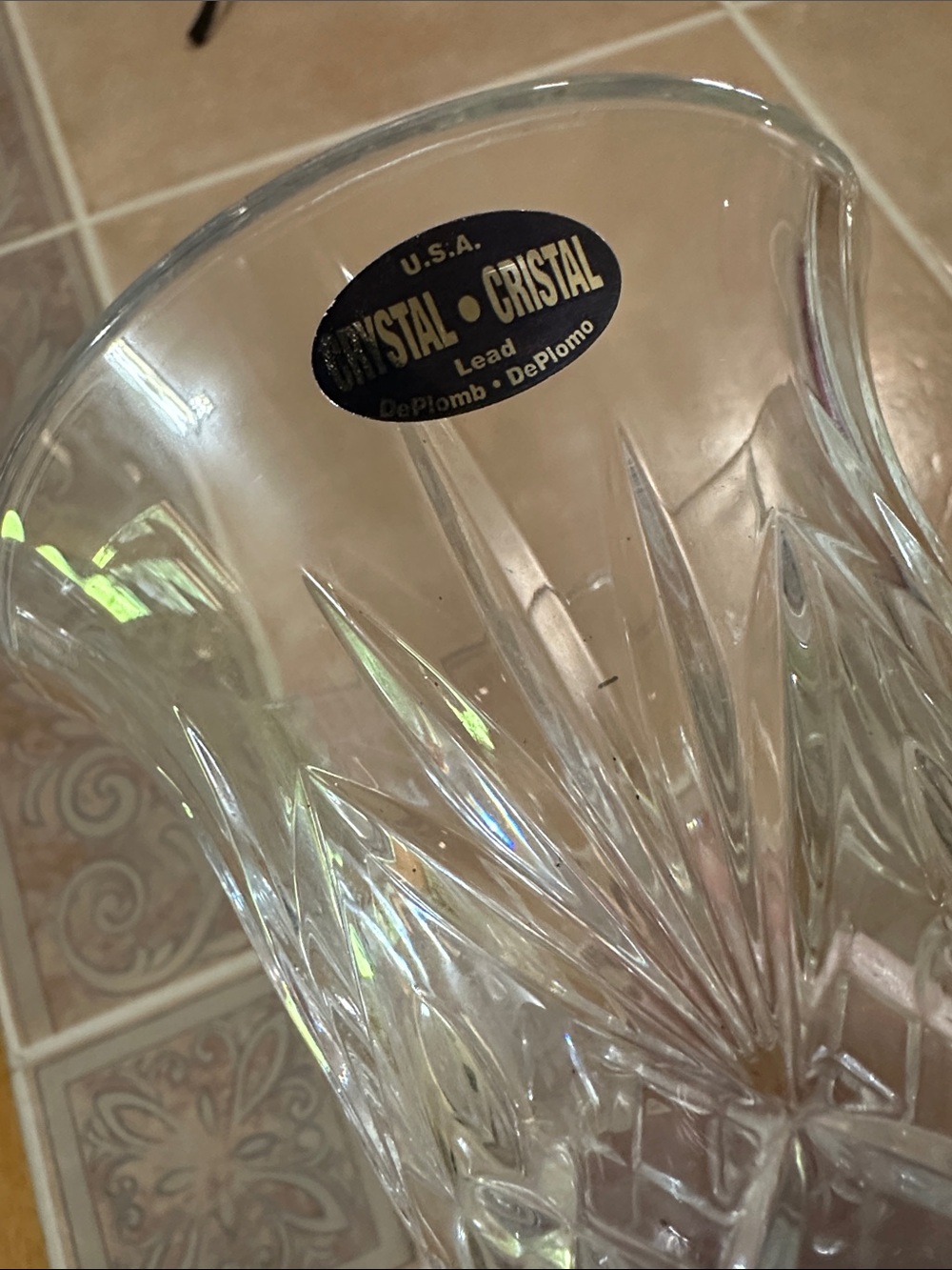 VTG CRYSTAL•CRISTAL LEAD Goblet - Picture 5 of 7